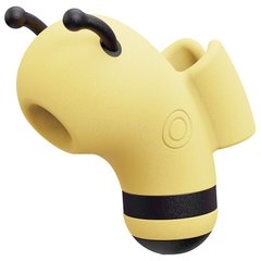 Вакуумный стимулятор с микротоками CuteVibe Beebe Yellow, на палец SO6550 фото
