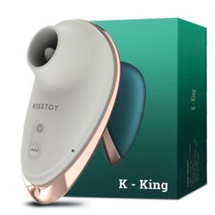 Вакуумний стимулятор з віброязичком KissToy K-King SO3616 фото