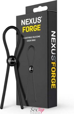 Эрекционное кольцо Nexus FORGE Single Adjustable Lasso - Black SO8693 фото