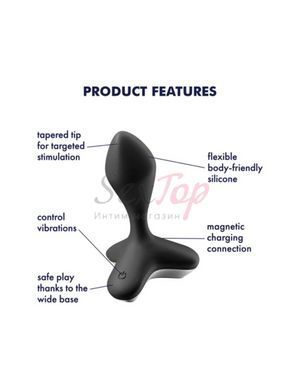 Анальная пробка с вибрацией Satisfyer Game Changer Black &mdash;  фото товара 4