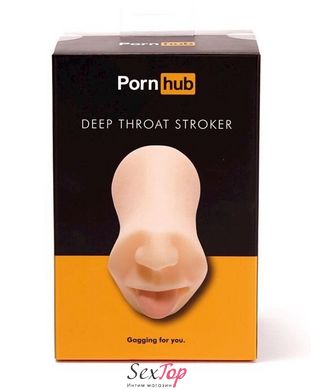 Мастурбатор ротик Pornhub Deep Throat Stroker з язичком SO3122 фото