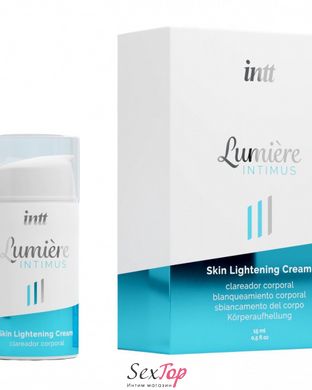 Крем для освітлення шкіри Intt Lumiere (15 мл) для всього тіла й інтимних зон, накопичувальний ефект SO3509 фото