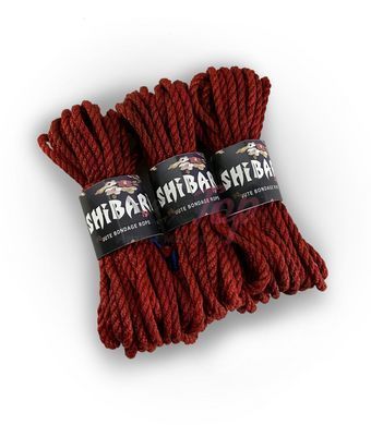Джутовая веревка для Шибари Feral Feelings Shibari Rope, 8 м красная &mdash;  фото товара 2
