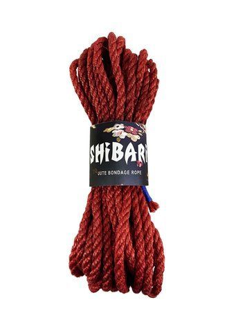 Джутовая веревка для Шибари Feral Feelings Shibari Rope, 8 м красная &mdash;  фото товара 1
