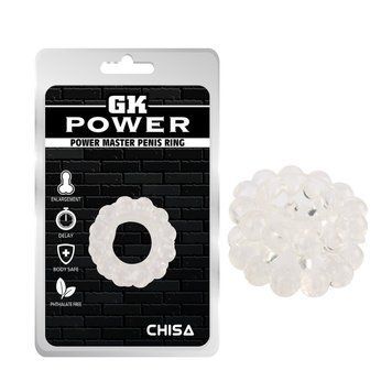 Эрекционное кольцо на член прозрачное Chisa Power Master Penis Ring, Прозрачный - 1