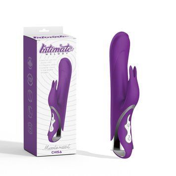 Вибратор с клиторальным стимулятором Missile Rabbit Purple,  - 1