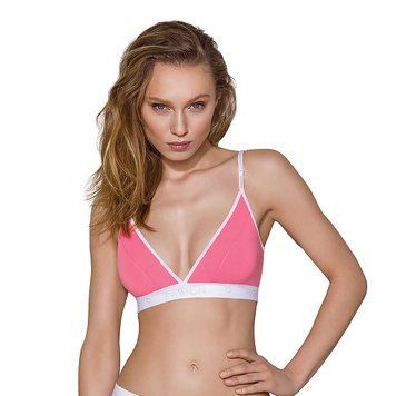 Спортивный топ с двойными бретелями Passion PS007 TOP pink, size S,  - 1
