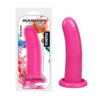 Фаллоимитатор силиконовый розовый на присоске LOVETOY &mdash;  фото товара 1