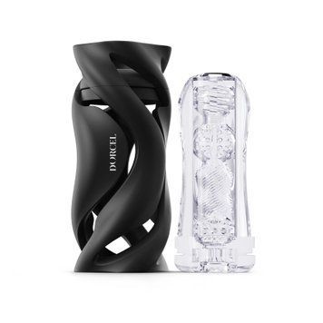 Мастурбатор Dorcel DEEP BLOW BLACK, двойное использование, Прозрачный - 1