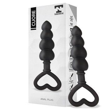 Cuore Anal Plug Silicone Black &mdash;  фото товара 1