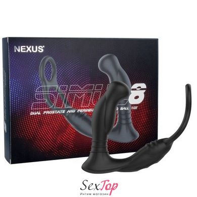 Стимулятор простаты Nexus SIMUL8 Prostate Stimulator с эрекционным кольцом и двумя моторами SO3067 фото