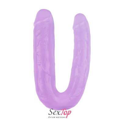 Фиолетовый двойной фаллоимитатор для мастурбации 17.7 Inch Dildo IXI59808 фото
