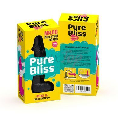 Крафтовое мыло-член с присоской Pure Bliss MINI Black, натуральное &mdash;  фото товара 2