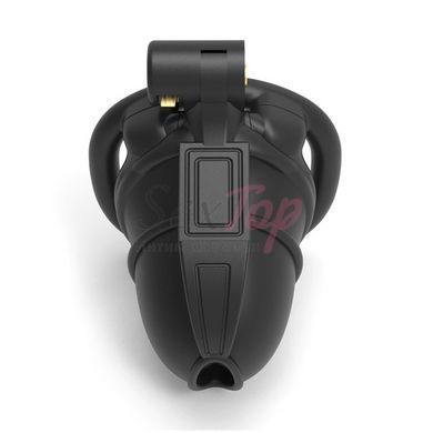 Пояс верности мужской БДСМ выполненный по 3D технологии черного цвета Bdsm4u Cage F &mdash;  фото товара 2