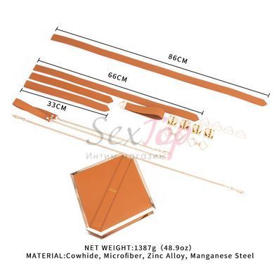 Сумка LOCKINK Mysterious Square Kink Bag - Brown - фото товару 3