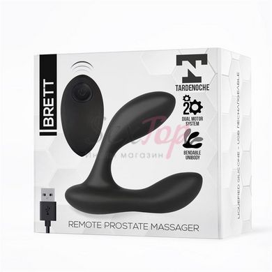 Brett Prostate Massager Remote Control Usb Liquid Silicone &mdash;  фото товара 2