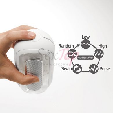 Мастурбатор Tenga Flip Zero Gravity Electronic Vibration White - фото товару 7