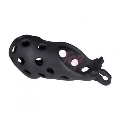 Пояс вірності на пеніс чоловічий 3D Printing Resin Chastity Device Black Large - фото товару 2