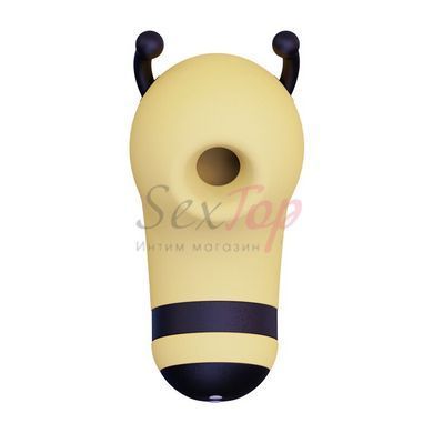 Вакуумний стимулятор із мікрострумами CuteVibe Beebe Yellow, на палець - фото товару 2