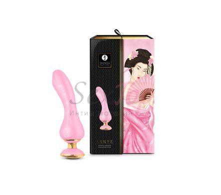 Вибратор для точки G Shunga Sanya Light Pink, гибкий ствол &mdash;  фото товара 6