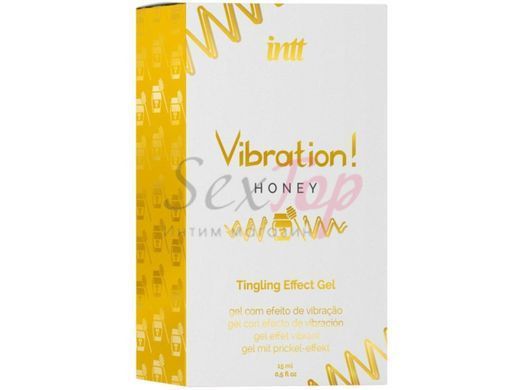 Рідкий вібратор Intt Vibration Honey (15 мл), густий гель, дуже смачний, діє до 30 хвилин - фото товару 3