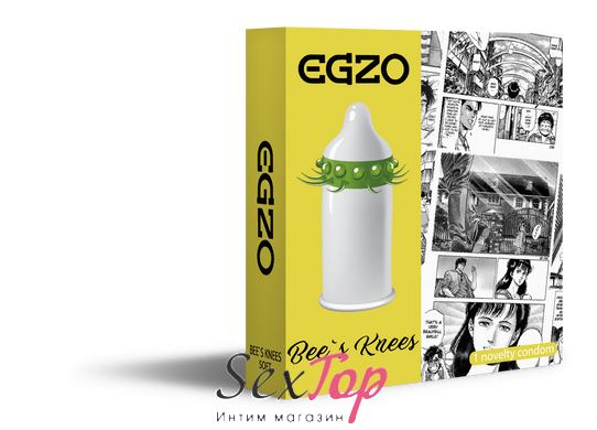 Насадка на член EGZO Bees knees (презерватив с усиками) SO2016 фото