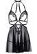 Пеньюар Leg Avenue Lace and mesh babydoll & panty Black M &mdash; фото 3 из 7