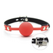 Кляп в рот с красным силиконовым шариком Gag Red Ball, Красный фото 1