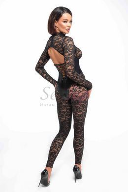 Комбинезон Noir Handmade F299 Enigma lace catsuit with underbust bodice - S &mdash;  фото товара 3