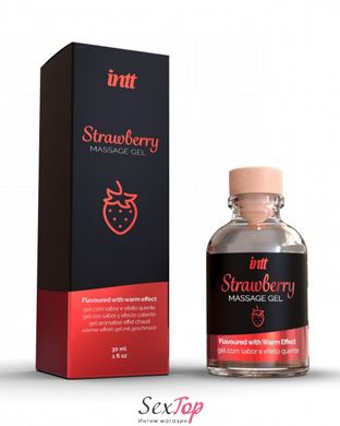 Массажный гель для интимных зон Intt Strawberry (30 мл) SO5593 фото