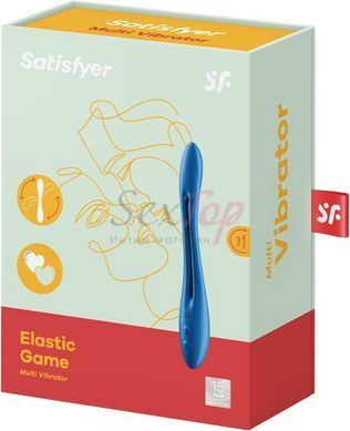 Универсальный гибкий вибратор для пар Satisfyer Elastic Game Dark Blue &mdash;  фото товара 8