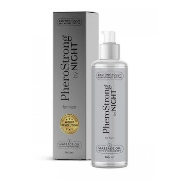 Массажное масло с феромонами PheroStrong By Night for Men Massage Oil, 100мл,  - 1