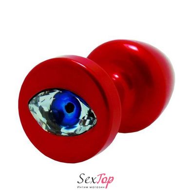 Анальная пробка Diogol Anni R Eye Red Кристалл 25мм, кристалл Swarovsky в виде глаза D90211 фото