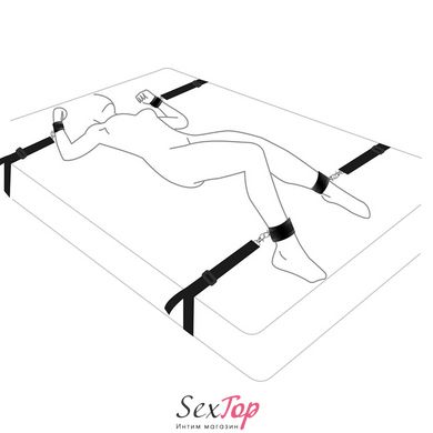 Растяжка на кровать Art of Sex - BDSM No pain - No game SO5157 фото
