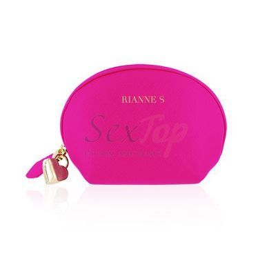 Виброяйцо Rianne S: Pulsy Playball Deep Pink с вибрирующим пультом Д/У, косметичка-чехол &mdash;  фото товара 3