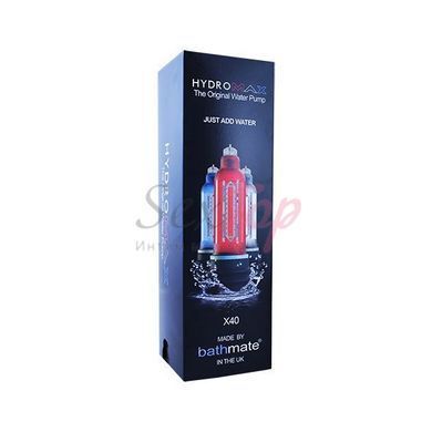 Гідро Bathmate Hydromax 9 Red (X40), для члена довжиною від 18 до 23см, діаметр до 5,5 см - фото товару 3