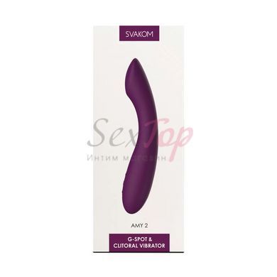 Вібратор для точки G з інтелектуальним режимом Svakom Amy 2 Violet - фото товару 9