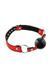 Кляп Fetish Tentation Premium Leather gag with silicone ball Red &mdash; фото 1 з 2