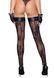 Чулки Noir Handmade F243 Tulle stockings with patterned flock embroidery - XXL &mdash; фото 2 из 7
