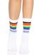 Шкарпетки жіночі в смужку Leg Avenue Pride crew socks Rainbow, 37–43 розмір SO8584 фото 1