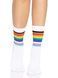 Шкарпетки жіночі в смужку Leg Avenue Pride crew socks Rainbow, 37&ndash;43 розмір &mdash; фото 1 з 7