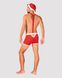 Мужской эротический костюм Санта-Клауса Obsessive Mr Claus L/XL, боксеры на подтяжках, шапочка с пом SO7295 фото 4