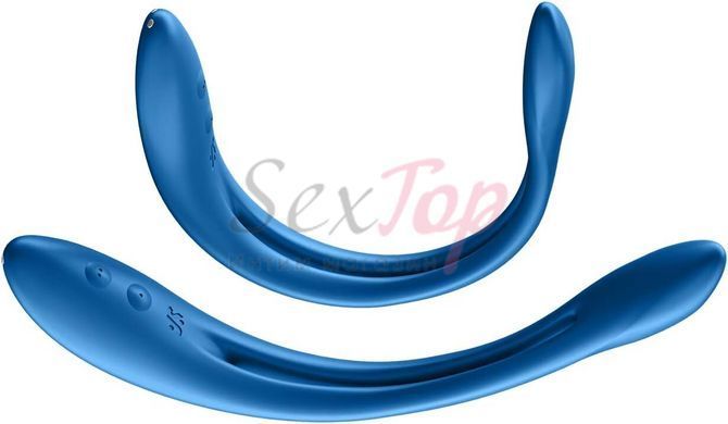 Универсальный гибкий вибратор для пар Satisfyer Elastic Game Dark Blue &mdash;  фото товара 7