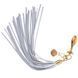 Металева анальна пробка Хвіст поні LOCKINK SEVANDA White Pony-Tail Anal Pear-shape Plug &mdash; фото 1 з 7