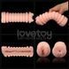 Мастурбатор двухсторонний Анус и Вагина телесного цвета Lovetoy, Телесный фото 6