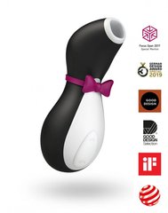 Вакуумный клиторальный стимулятор Satisfyer Penguin Next Generation Черный/белый 1