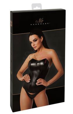 Корсет Noir Handmade F334 Powerwetlook corset - XL - фото товару 8