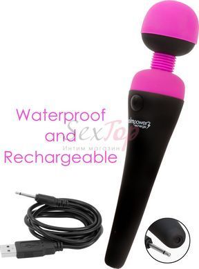 Вибромассажер PalmPower Recharge Pink, перезаряжаемый, гибкая головка, тревел-замок &mdash;  фото товара 5