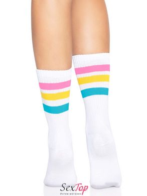 Носки женские в полоску Leg Avenue Pride crew socks Pansexual, 37–43 размер SO8585 фото