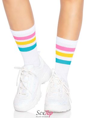 Носки женские в полоску Leg Avenue Pride crew socks Pansexual, 37–43 размер SO8585 фото